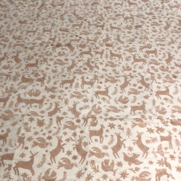 NWT CHRISTMAS RAG QUILT CUT SZ 62”x72” 1000% COTTON FLANNEL HANDMADE - Picture 5 of 7